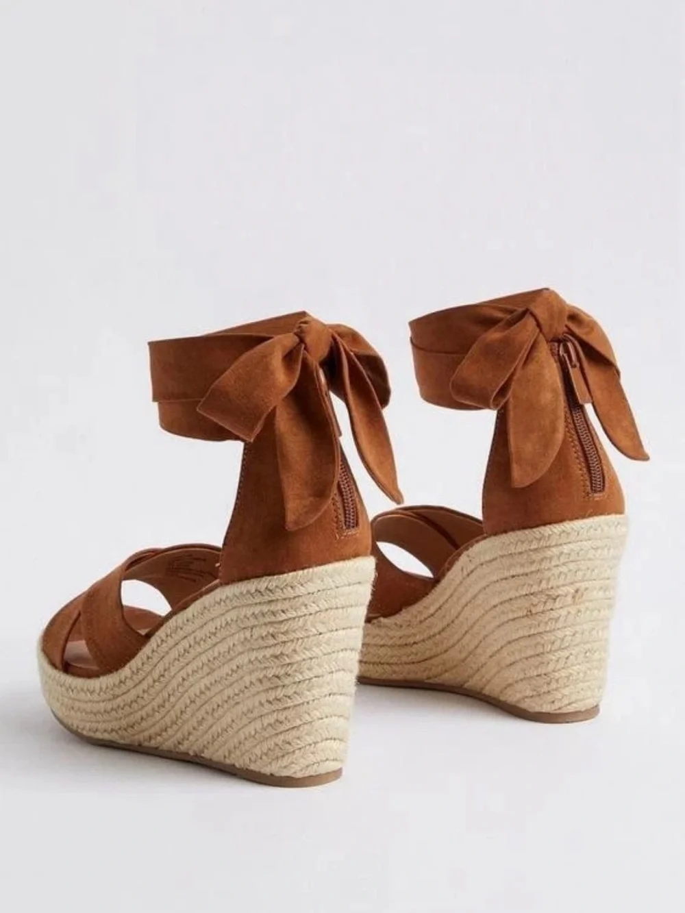 Torrid Lace-Up Espadrille Wedge - Brown (WW)